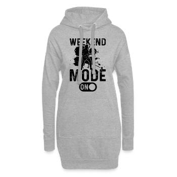 Weekend Mode On - Bass Guitarist Bass Guitar Playe - Hoodie-Kleid - Grau meliert - Vorne