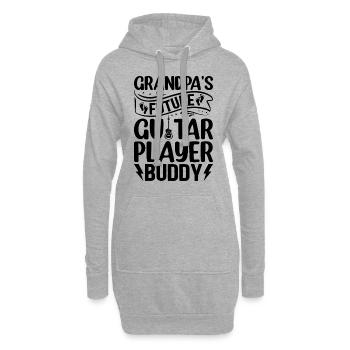 Guitariste nouveau-né - Grandpa’s Future Guitar Pl - Sweat-shirt à capuche long Femme - gris chiné - Devant