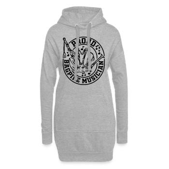 Proud Bagpipe Musician - Bagpiper Bagpipe Player - Hoodie-Kleid - Grau meliert - Vorne
