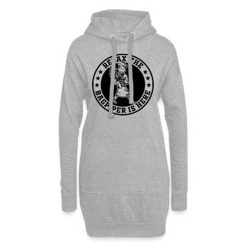 Relax The Bagpiper Is Here - Bagpipe Player Bagpip - Hoodie Dress - heather grey - Front