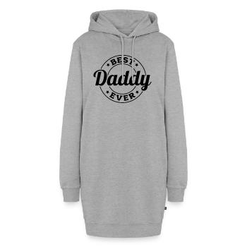 Best Daddy Ever - Father's Day - Hoodie-Kleid - Grau meliert - Vorne
