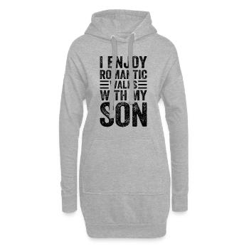 I Enjoy Romantic Walks With My Son - Dad And Son F - Hoodie-Kleid - Grau meliert - Vorne