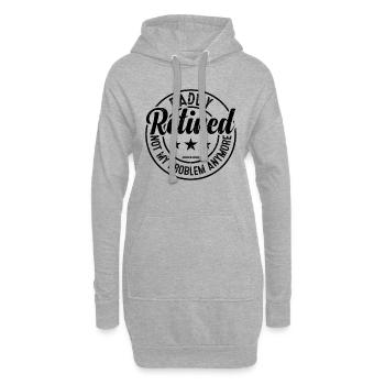 Daddy Retired Not My Problem Anymore - Father's Da - Hoodie-Kleid - Grau meliert - Vorne
