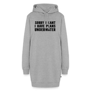Diving - Sorry I Cant I Have Plans Underwater Divi - Hoodie-Kleid - Grau meliert - Vorne