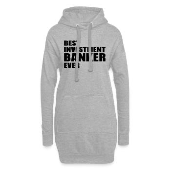 Best Investment Banker Ever - Stock Market Investo - Hoodie-Kleid - Grau meliert - Vorne