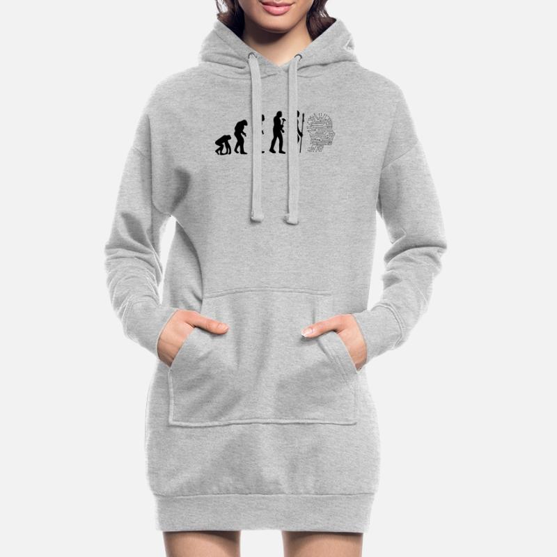 Artificial Intelligence Evolution Artificial Intel Hoodie-Kleid