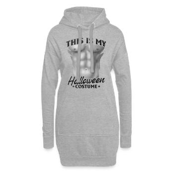 Funny Halloween - Crazy Halloween - Hoodie-Kleid - Grau meliert - Vorne