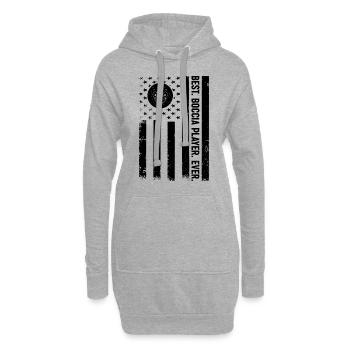 Boccia US Flag Best Boccia Player Ever - Hoodie Dress - heather grey - Front