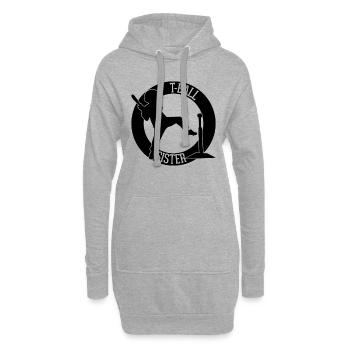 T-Ball Girl Teeball Girls - Hoodie-Kleid - Grau meliert - Vorne