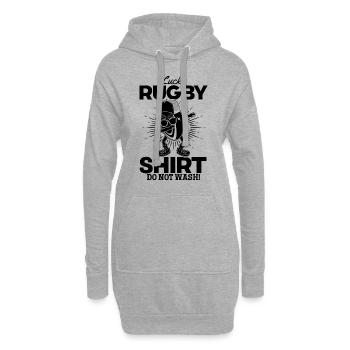 Maillot Lucky Rugby Ne pas laver - Funny Rugby - Sweat-shirt à capuche long Femme - gris chiné - Devant