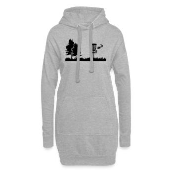 Discgolf Sport Flying Disc Golf Panier - Sweat-shirt à capuche long Femme - gris chiné - Devant