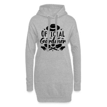 Hobby Gardener Gardening - Official Gardener - Hoodie-Kleid - Grau meliert - Vorne