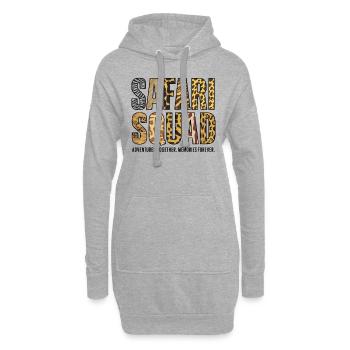 Safari Squad: Abenteuer Zusammen, Erinnerungen Für - Hoodie-Kleid - Grau meliert - Vorne