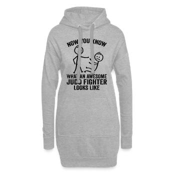 Now You Know What An Awesome judo Fighter Looks Li - Hoodie-Kleid - Grau meliert - Vorne