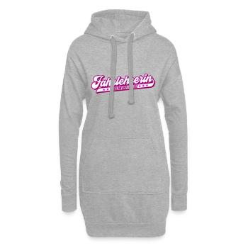 Fahrlehrerin Heldin der Straße | Farben änderbar - Hoodie-Kleid - Grau meliert - Vorne