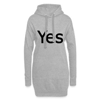 Yes - Hoodie-Kleid - Grau meliert - Vorne