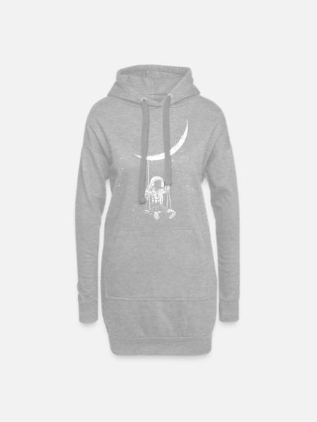 espace - Sweat-shirt à capuche long Femme - gris chiné