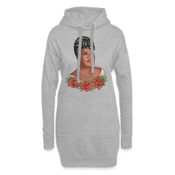 ELLA TÄTOWIERUNG - Hoodie-Kleid - Grau meliert - Vorne