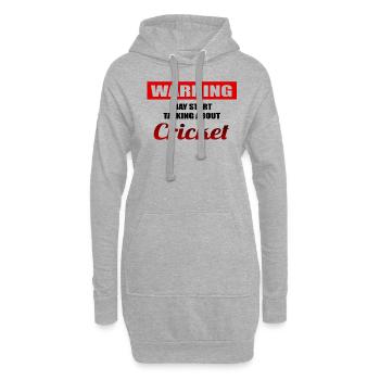 Cricket Sport - Hoodie-Kleid - Grau meliert - Vorne