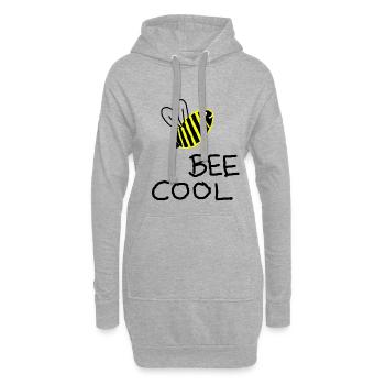Biene Imker Bienen Honig T-Shirt - Hoodie-Kleid - Grau meliert - Vorne