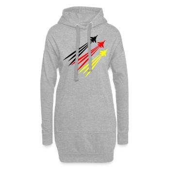 Pilote avion allemand Allemagne Pilotes - Sweat-shirt à capuche long Femme - gris chiné - Devant