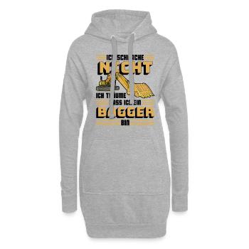 Bagger - Hoodie-Kleid - Grau meliert - Vorne