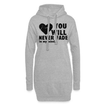 Liebe Partner T-Shirt - Hoodie-Kleid - Grau meliert - Vorne