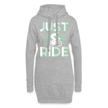 Radfahren ride - Hoodie-Kleid - Grau meliert - Vorne