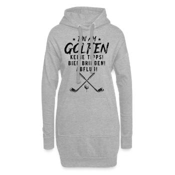 Bin Am Golfen Lustig Golfer - Hoodie-Kleid - Grau meliert - Vorne