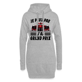 Je Peux Pas J'ai Grand Prix - Sweat-shirt à capuche long Femme - gris chiné - Devant