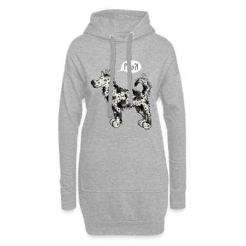 Mudi Play - Hoodie-Kleid - Grau meliert - Vorne