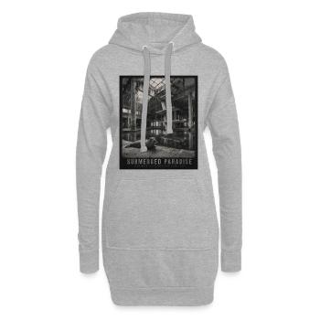Paradis submergé Lieu perdu Phoques Crime animal - Sweat-shirt à capuche long Femme - gris chiné - Devant