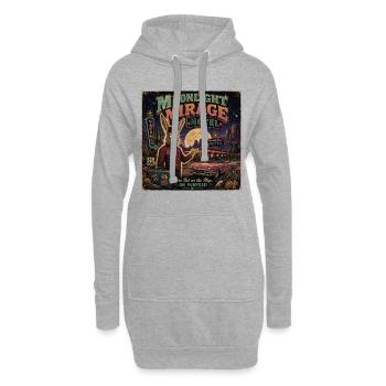 Vintage Motel Spruch Wüste Oldtimer Halloween - Hoodie-Kleid - Grau meliert - Vorne
