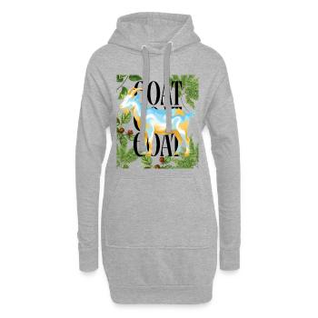 GOAT Legacy Argentina Colors Fußball-Tribute - Hoodie-Kleid - Grau meliert - Vorne