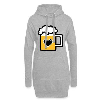 Mass Bier - Hoodie-Kleid - Grau meliert - Vorne