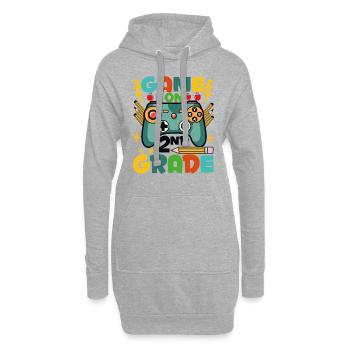 Jeu Sur Le 2ème Grade - Sweat-shirt à capuche long Femme - gris chiné - Devant