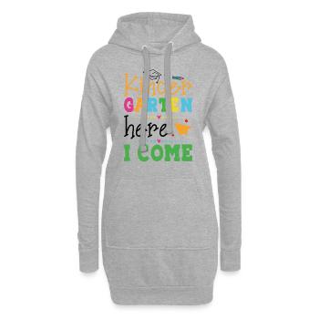 L'école Maternelle Me Voilà - Sweat-shirt à capuche long Femme - gris chiné - Devant