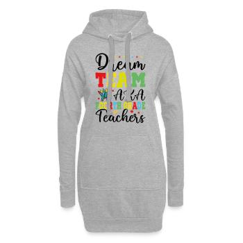 Dream Team Aka Enseignants De Quatrième Année - Sweat-shirt à capuche long Femme - gris chiné - Devant