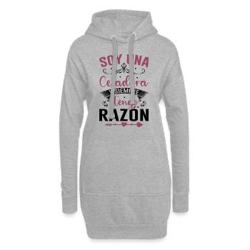 Je Suis Un Directeur Et J'ai Toujours Raison - Sweat-shirt à capuche long Femme - gris chiné - Devant