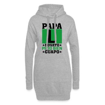 Nouveau Papa - Sweat-shirt à capuche long Femme - gris chiné - Devant