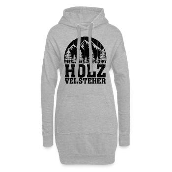 Holzversteher Chainsaw Retro Forest Woodworker - Hoodie-Kleid - Grau meliert - Vorne