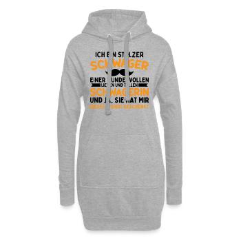 Stolzer Schwager - Hoodie-Kleid - Grau meliert - Vorne