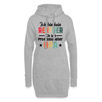 Ich Bin Kein Rentner Ich Bin Professioneller Opa - Hoodie-Kleid - Grau meliert - Vorne