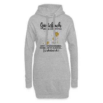 18th Birthday Girl Party Gift Guest Book Funny - Hoodie-Kleid - Grau meliert - Vorne