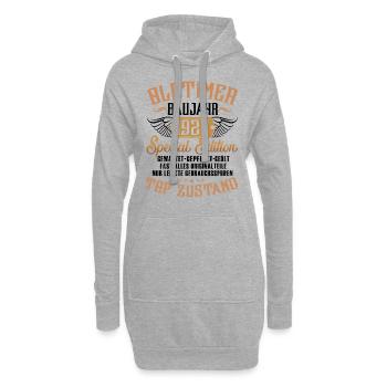 Oldtimer Baujahr 1927 - Hoodie-Kleid - Grau meliert - Vorne