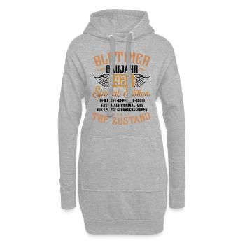 Oldtimer Baujahr 1922 - Hoodie-Kleid - Grau meliert - Vorne