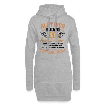 Oldtimer Baujahr 1923 - Hoodie-Kleid - Grau meliert - Vorne