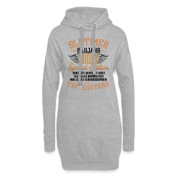 60 Geburtstag Oldtimer 1963 2023 - Hoodie-Kleid - Grau meliert - Vorne