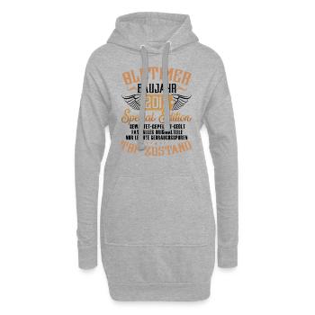 Oldtimer Special Edition Modell 2015 Geburtstag - Hoodie-Kleid - Grau meliert - Vorne