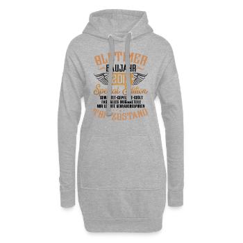 Oldtimer Special Edition Modell 2012 Geburtstag - Hoodie-Kleid - Grau meliert - Vorne